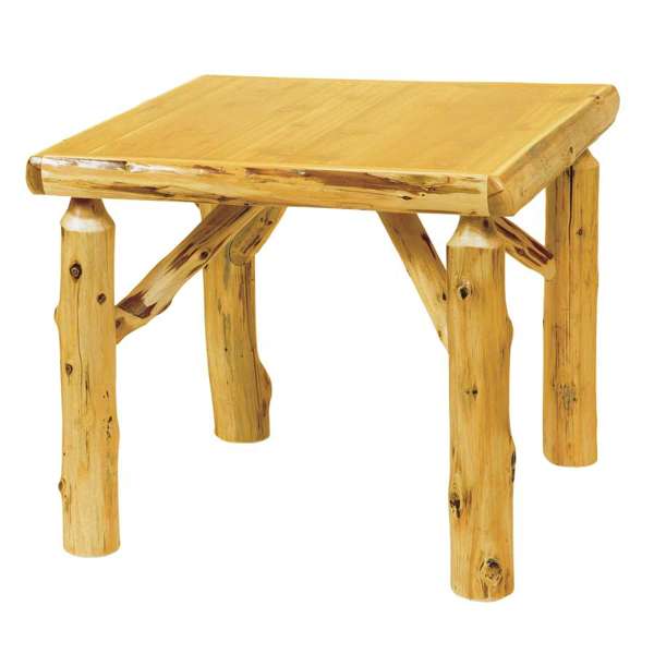 Cedar Log Square Table