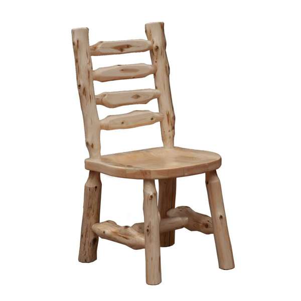 Cedar Log Ladder Back Chair