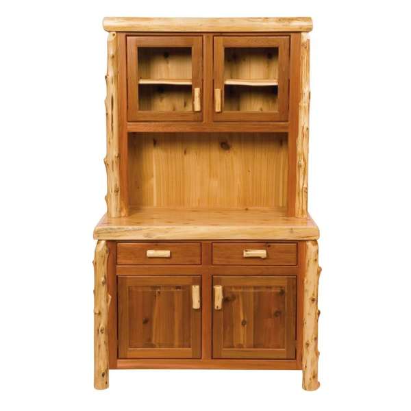 Cedar Log 48-inch Buffet & Hutch