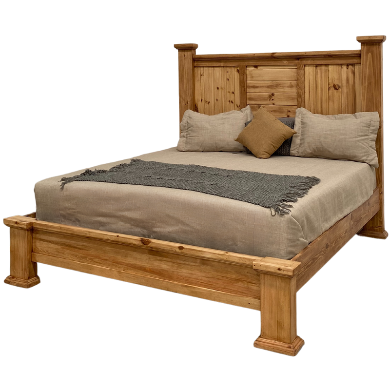 Hacienda Rustic Bed Low footboard