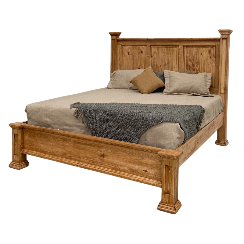 Laredo Rustic Bed with low footboard
