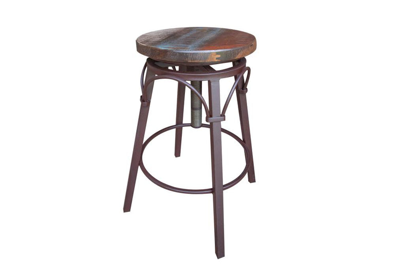 Antique Multicolor Bar Stool