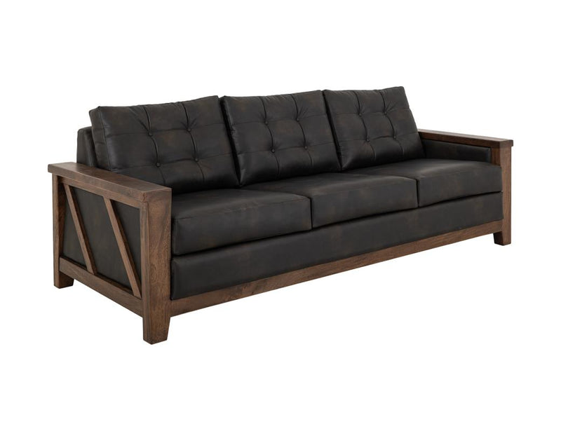 Walnut finish Sofas