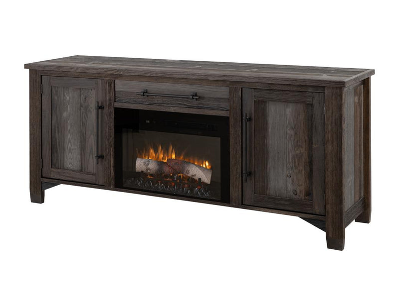 Town Rustic TV Stand with Electric Fireplace