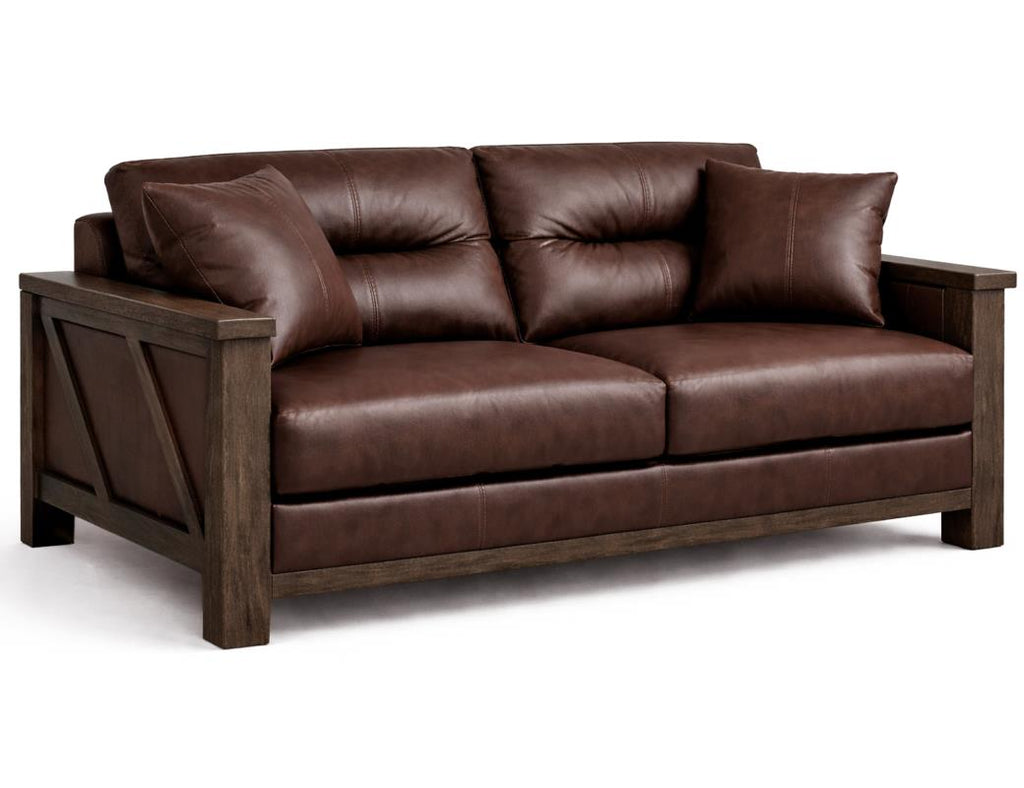 Walnut Forge Collection Sofas with Leather