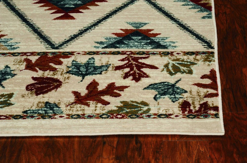 3' X 5' Ivory Southwestern Area Rug