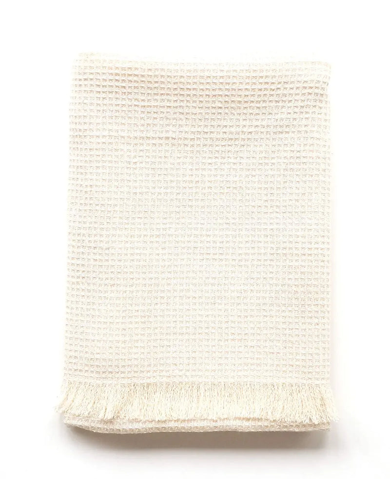 Tea Towel Natural with Fringe