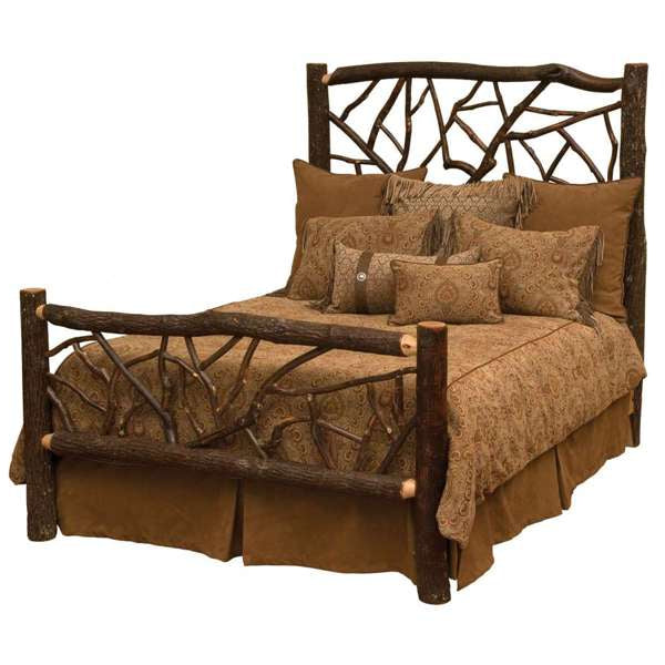 Hickory Log Twig Bed