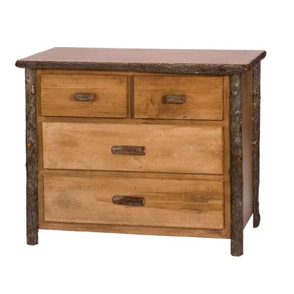 Hickory Log Four Drawer Low Boy