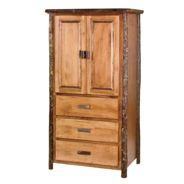 Hickory Log Armoire