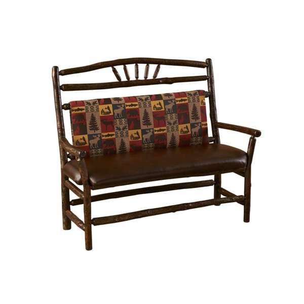 Hickory Log Settee