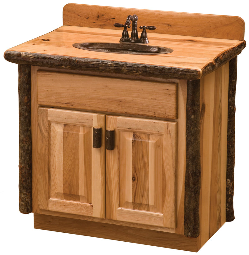 30" Hickory Log Vanity