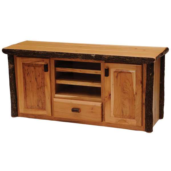 Hickory Log Entertainment Center