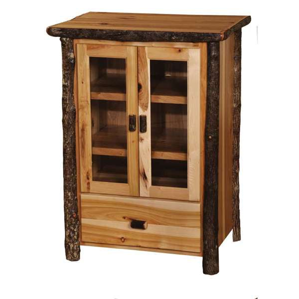 Hickory Log Media Cabinet
