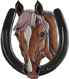 Horse Head Wood Wall Art