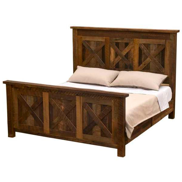 Barnwood Barndoor Rustic Bed