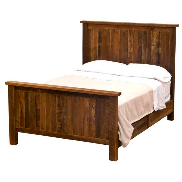 Barnwood Traditional Rustic Bed