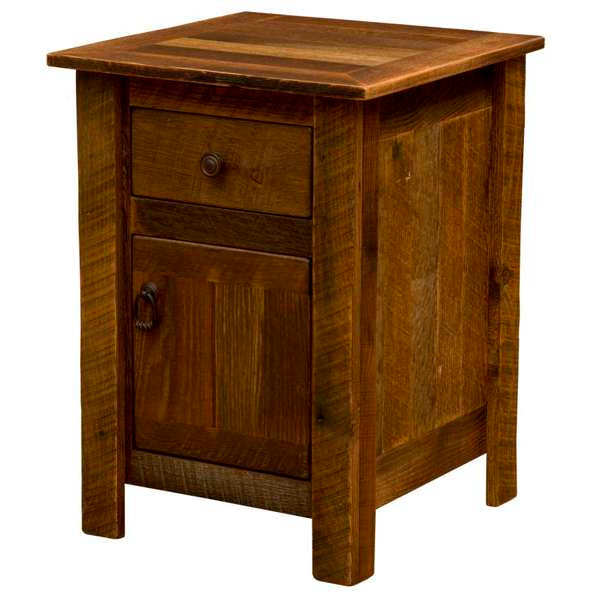 Barnwood Enclosed Nightstand