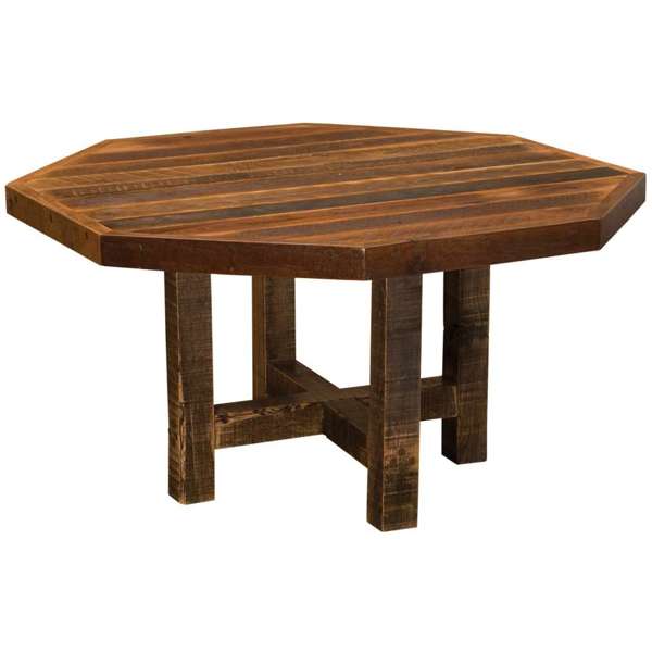 Barnwood Octagon Dining Table