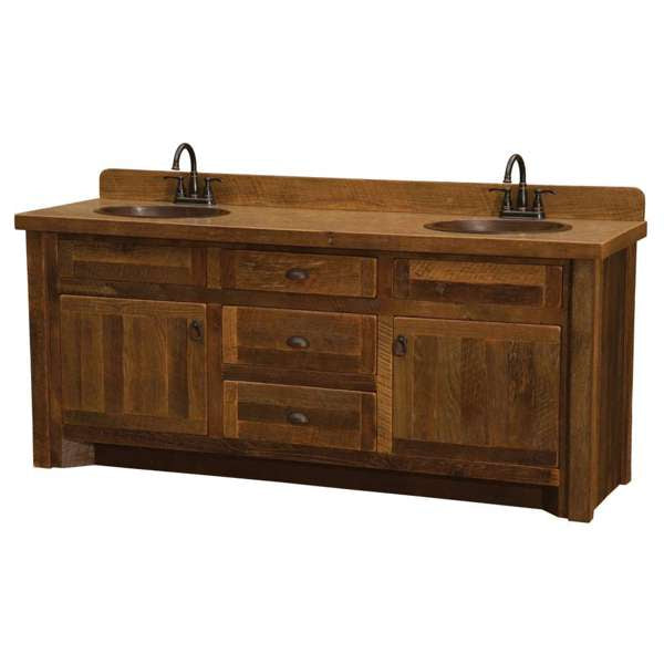 60" Barnwood Vanity (Double Sink)