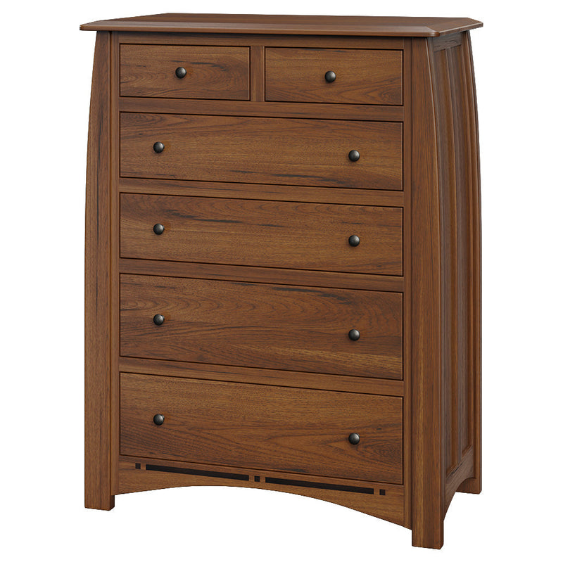 Amish Boulder Creek Chest of 6 Drawers in FC Golden Harvest