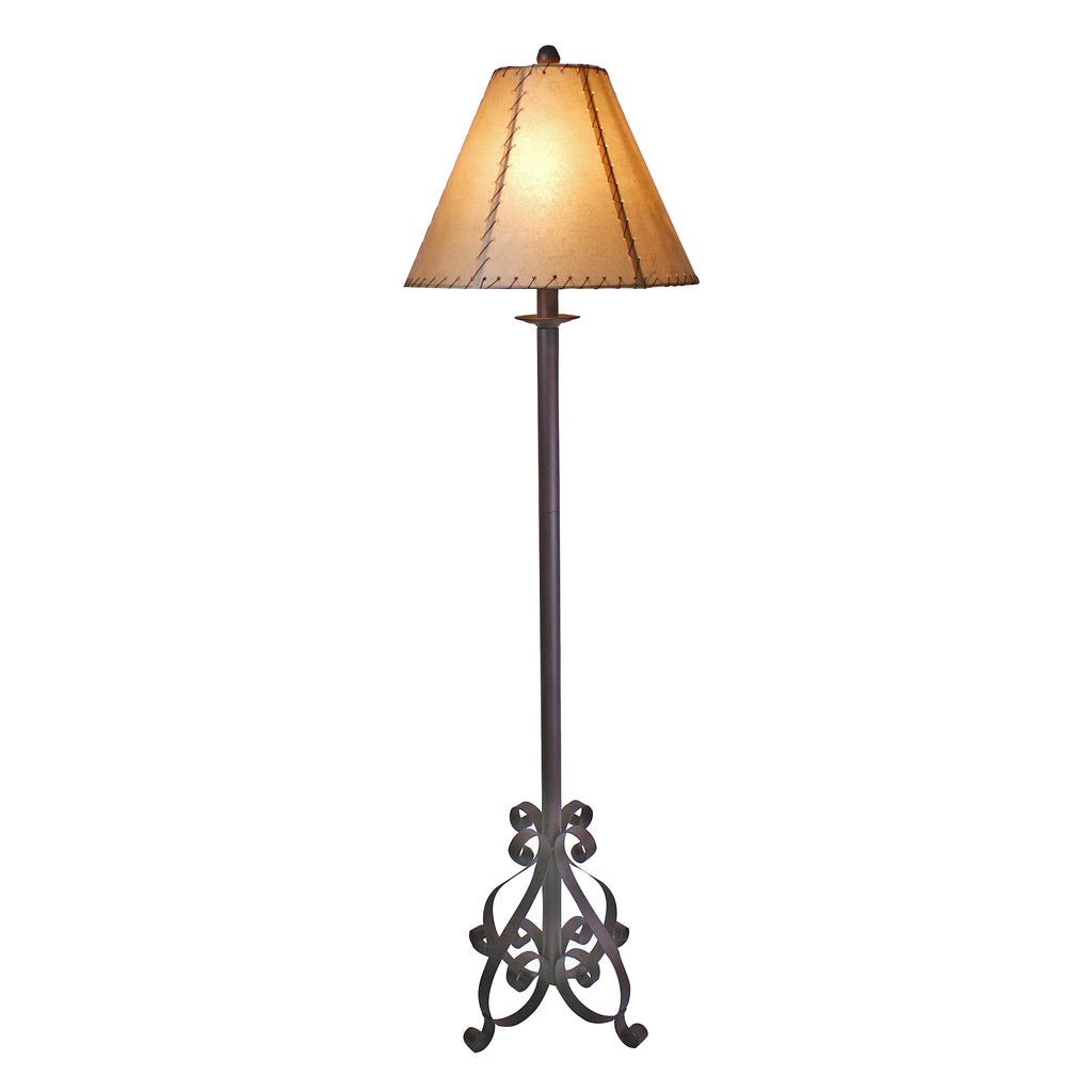 58.75” Rusted Iron Floor Lamp