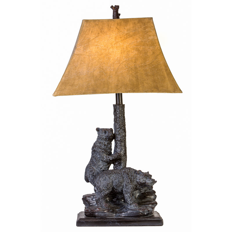 31"H Double Bear Table Lamp