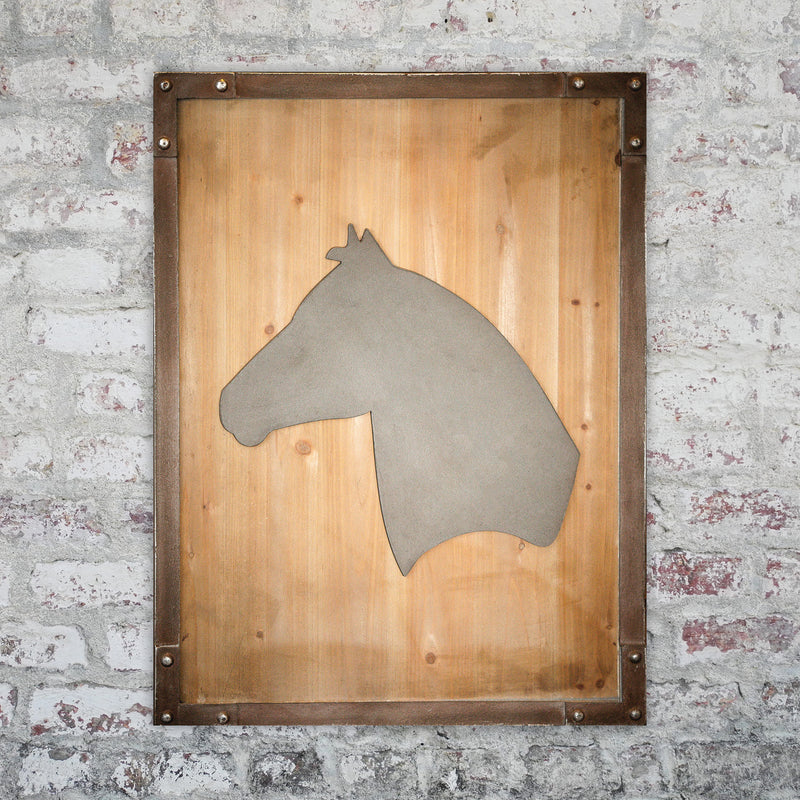 Horse Rusty Metal Wall Décor
