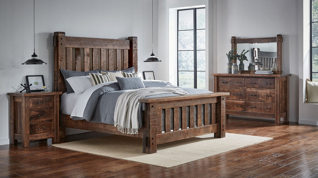 Tall Houston Rustic Bedroom Set 5 pcs