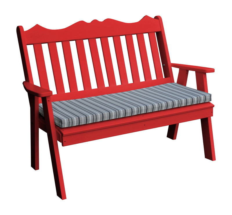 4' Poly Royal English Garden Bench
