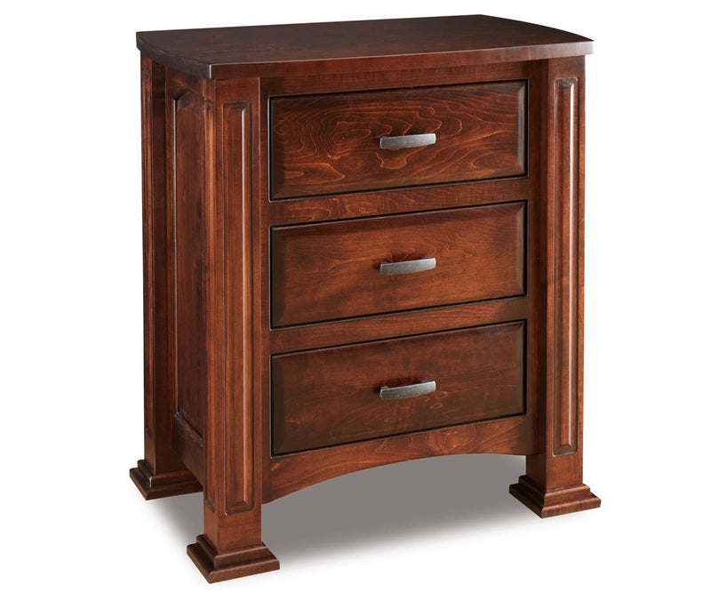 Amish Lexington 3 Drawer Nightstand