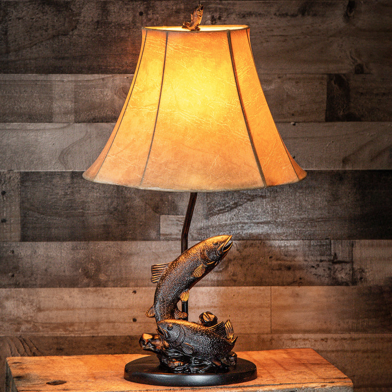 25"H Fish Table Lamp