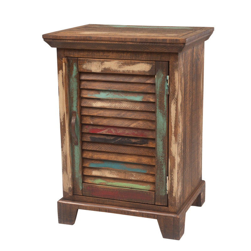 Cabana Rustic Nightstand with 1 Door