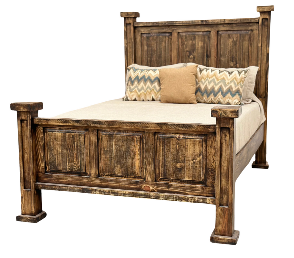 Oasis Rustic Bed in Far West color