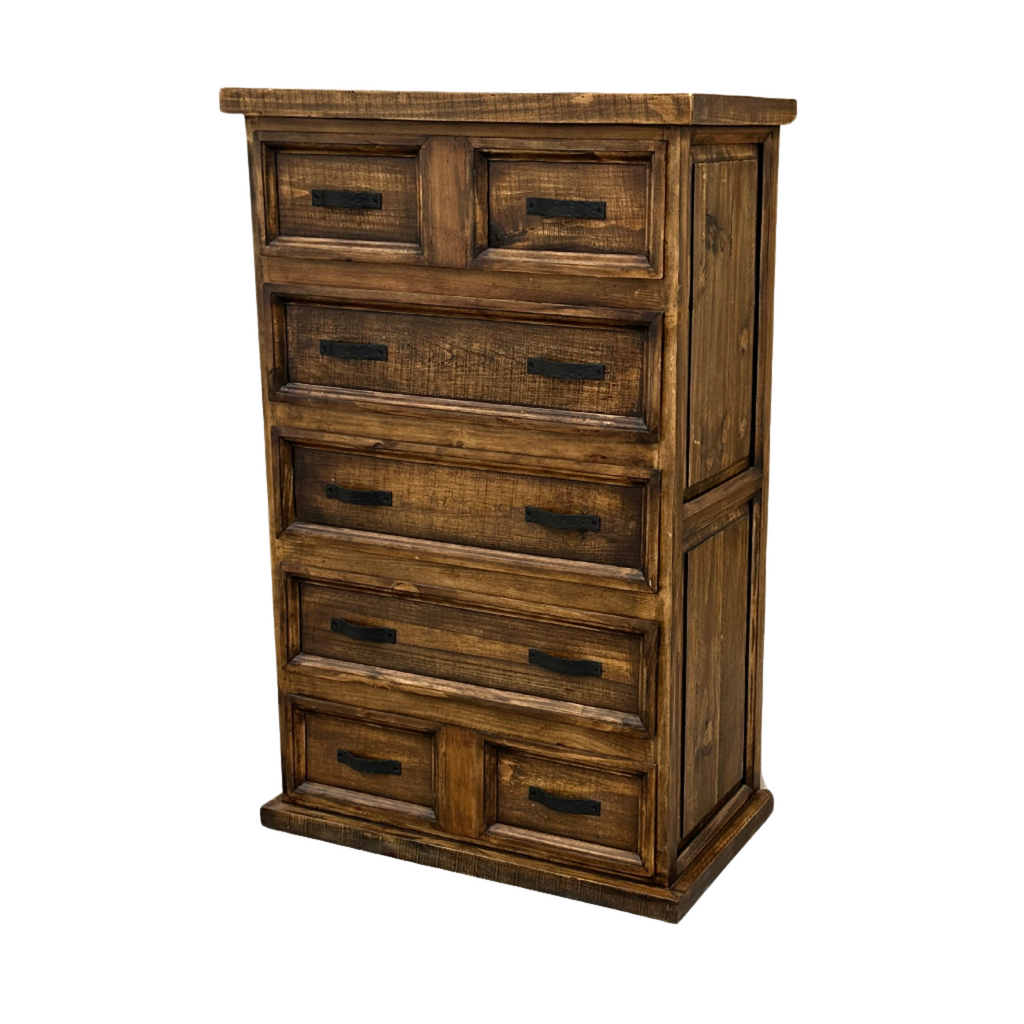 Oasis Chest of Drawers Rustic Dresser in Far West Color