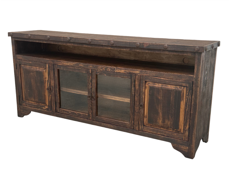 Western 80" Rustic TV Stand