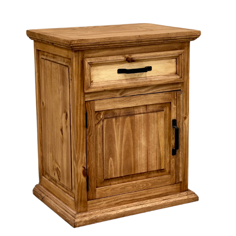 Traditional Large Rustic Nightstand