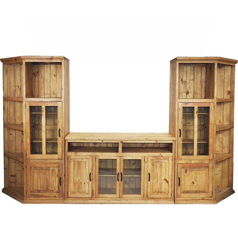 Santa Cruz Rustic Entertainment Center 3 Pcs