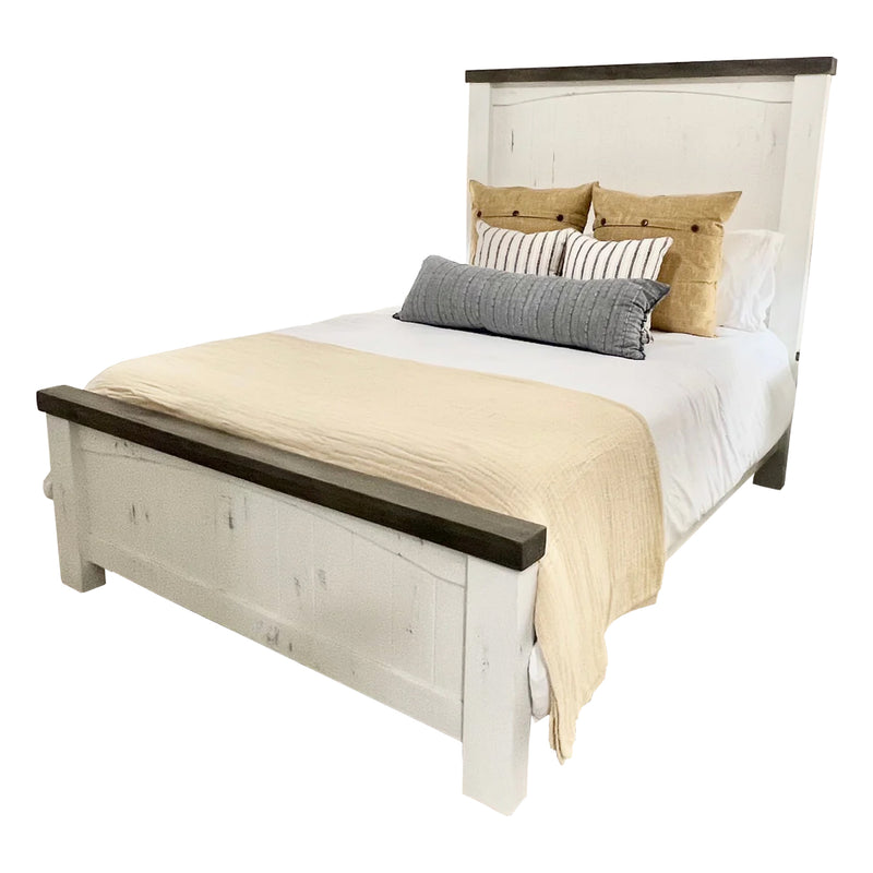 Memphis Bed in White Smoke Bean