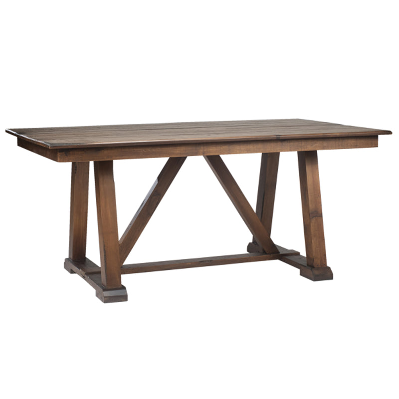 Rancho 6' Rustic Dining Table in Dark Wax