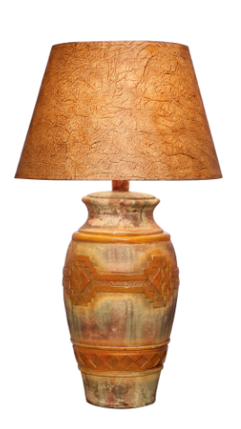 Rainbow Desert Table Lamp 29" | Hydrocal Base, 3-Way Socket