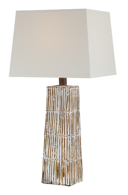 29" Hydrocal Table Lamp | Bamboo Brown, 3-Way Switch