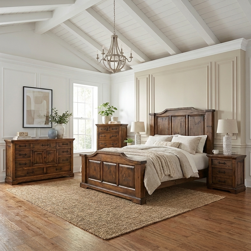 Lubbock Bedroom Bundle 5 pc Set + Free Quilt