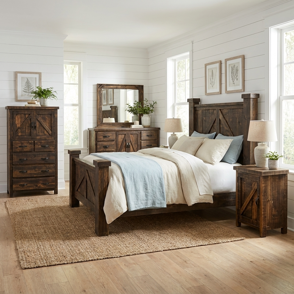 Rancho Bedroom Bundle 6 pc Set + Free Quilt