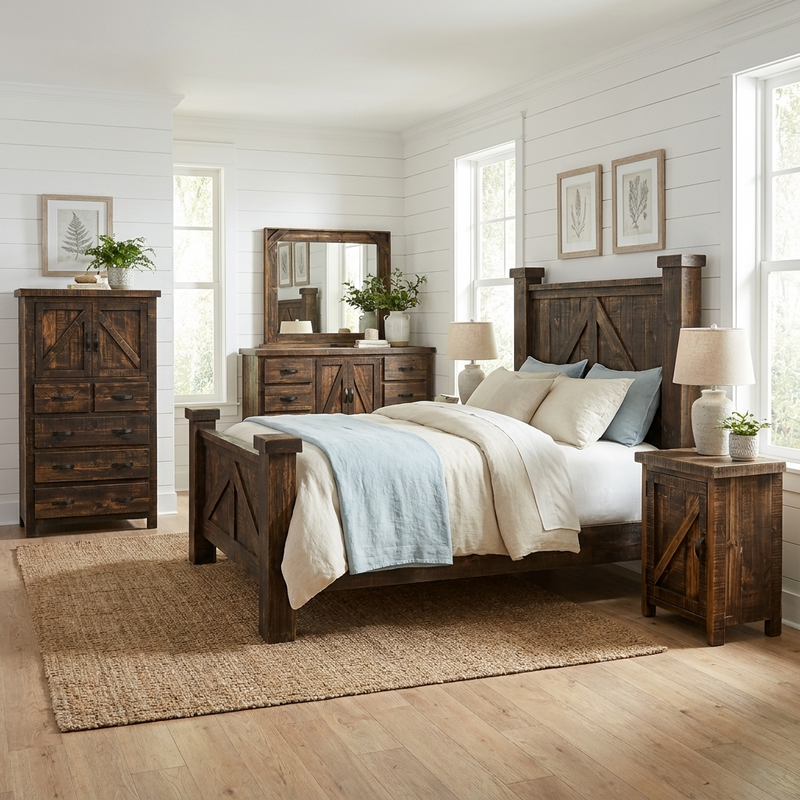 Rancho Bedroom Bundle 6 pc Set + Free Quilt