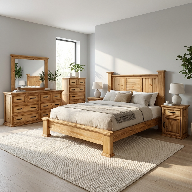 Hacienda Bedroom Bundle 6 pc Set + Free Quilt