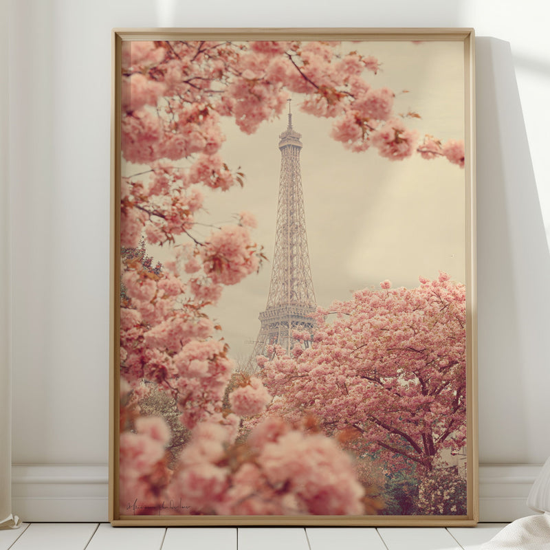 Petals Dance Beneath Parisian Skies