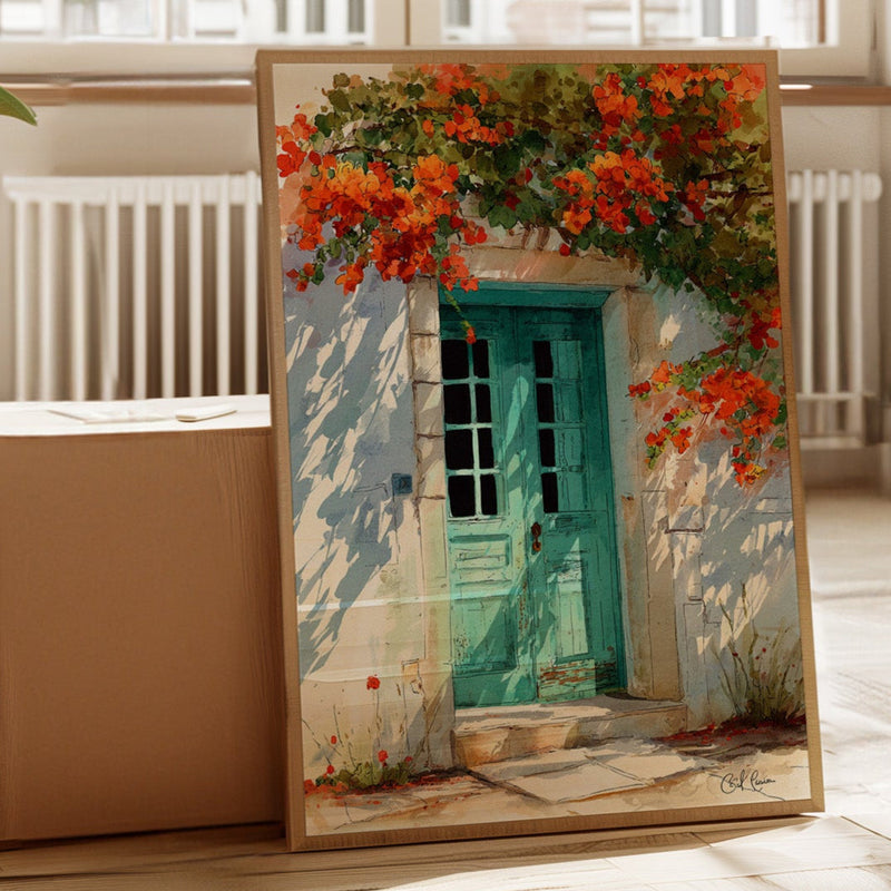 Where Bougainvillea Meets Weathered Wood