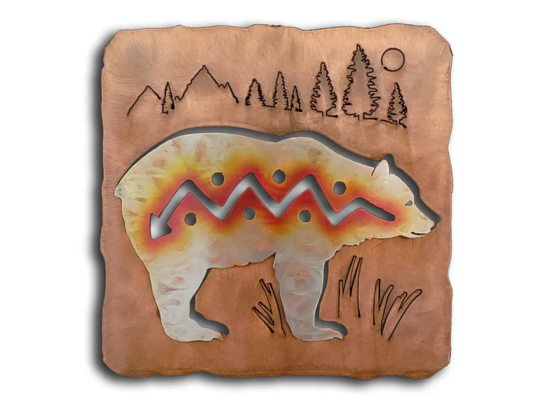 Bear Cutout Metal Wall Art, Woodland Collection,
