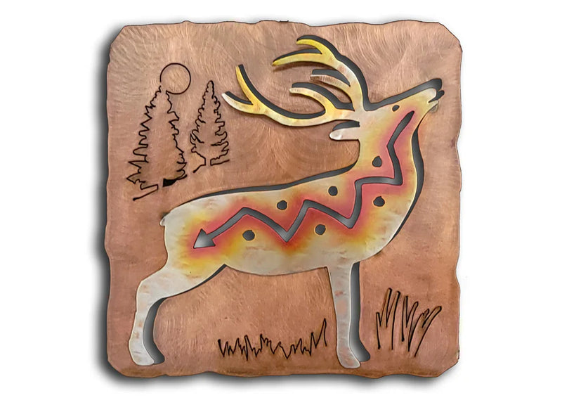 Deer Cutout Metal Wall Art, Woodland Collection